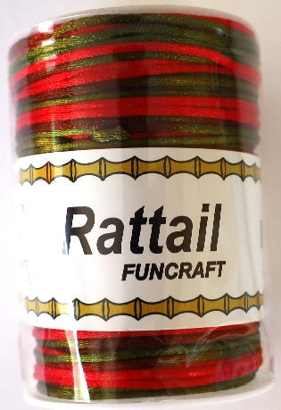 CY6515 - 1.5 mm Multi color Rattail cord (100 Yards)
