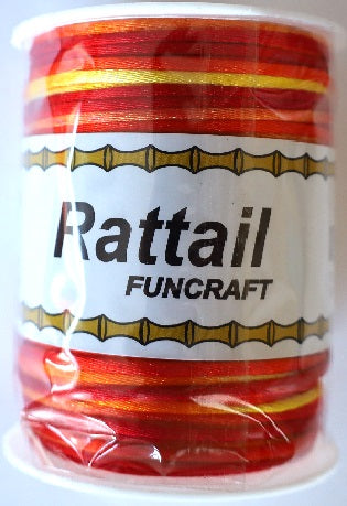 CY6515 - 1.5 mm Multi color Rattail cord (100 Yards)