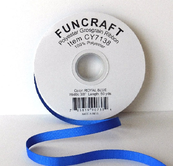 CY7138 - Funcraft 3/8" Grosgrain Ribbon