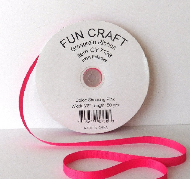 CY7138 - Funcraft 3/8" Grosgrain Ribbon