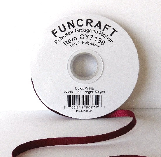 CY7138 - Funcraft 3/8" Grosgrain Ribbon