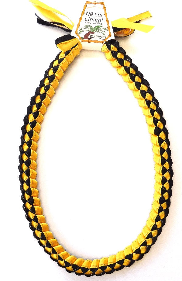 L025 - Deluxe Triple Ribbons Braided Lei