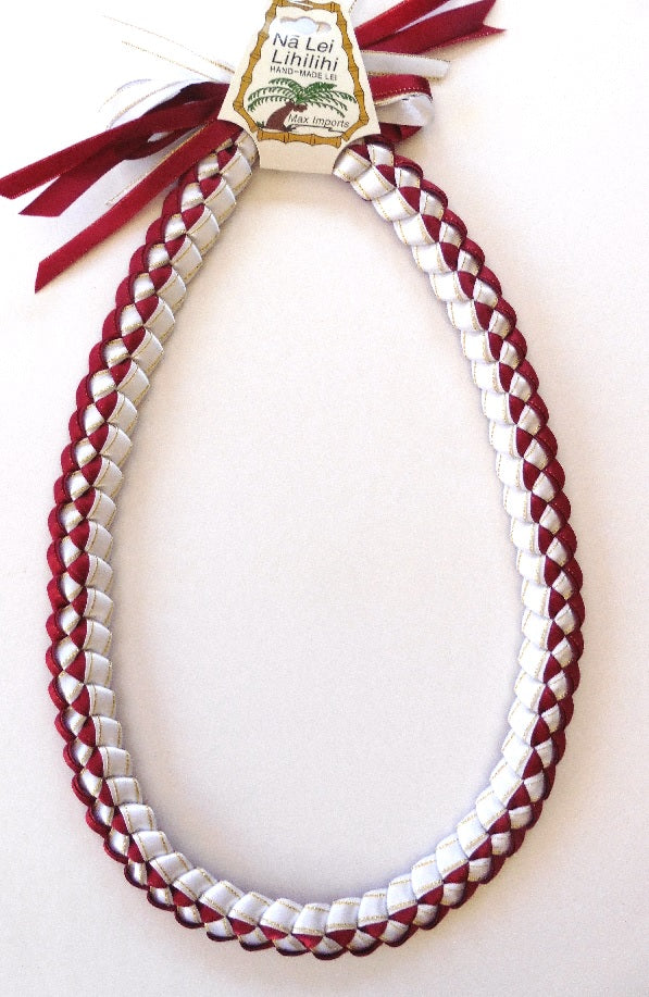 L025 - Deluxe Triple Ribbons Braided Lei