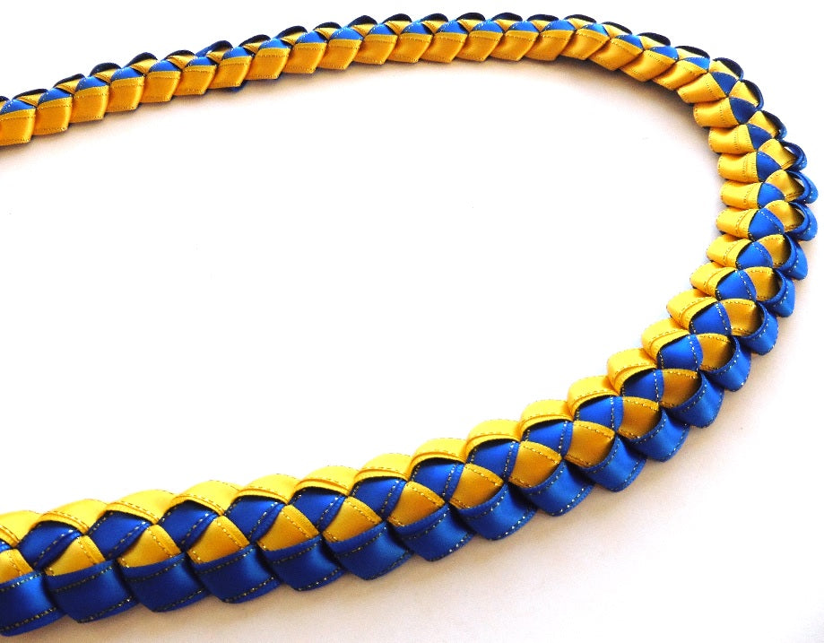 L025 - Deluxe Triple Ribbons Braided Lei