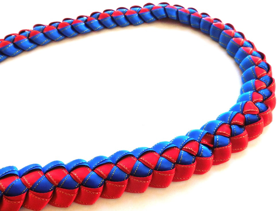L025 - Deluxe Triple Ribbons Braided Lei