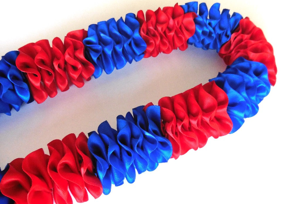 L069 - Plumeria Sectional Ribbon Lei
