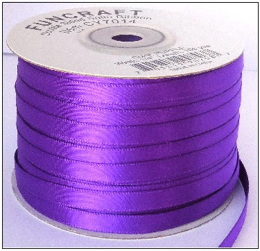 CY7014 - Funcraft 1/4" D/S Satin Ribbon