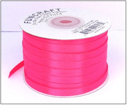 CY7014 - Funcraft 1/4" D/S Satin Ribbon