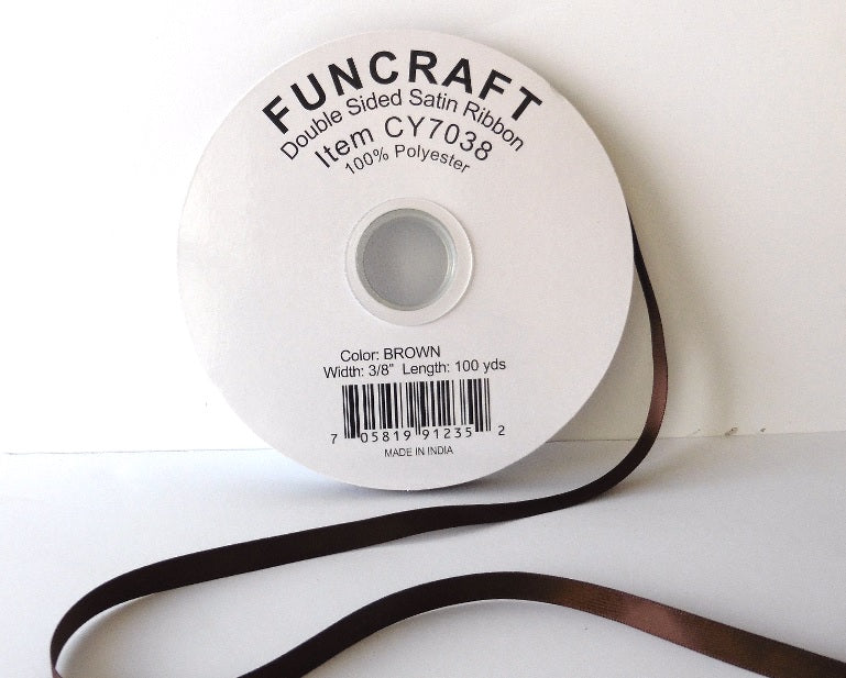 CY7038 - Funcraft 3/8" D/S Satin Ribbon