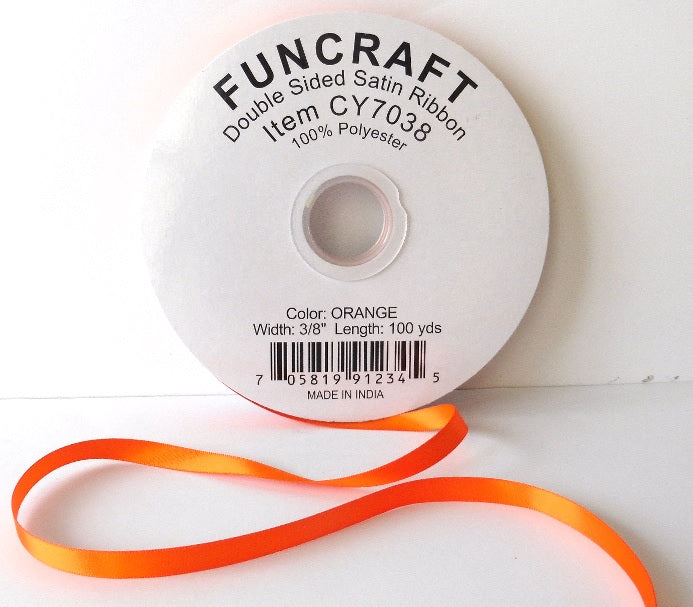 CY7038 - Funcraft 3/8" D/S Satin Ribbon