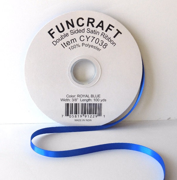 CY7038 - Funcraft 3/8" D/S Satin Ribbon