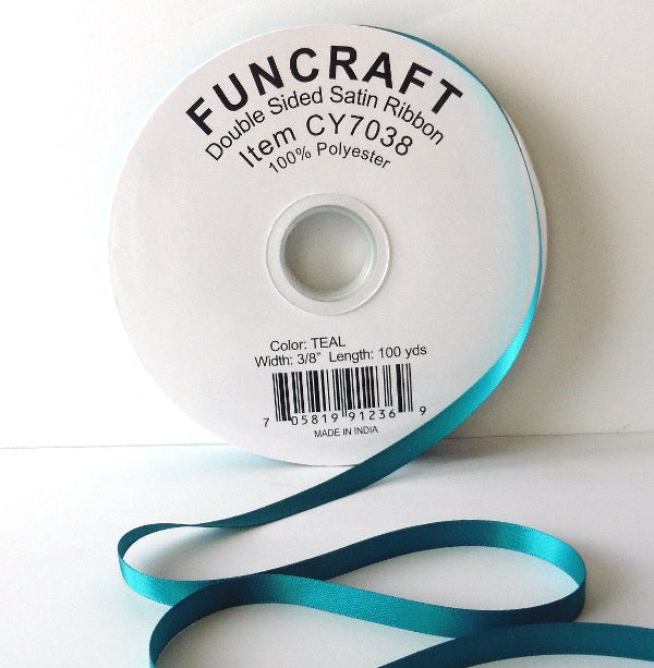 CY7038 - Funcraft 3/8" D/S Satin Ribbon