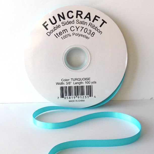 CY7038 - Funcraft 3/8" D/S Satin Ribbon