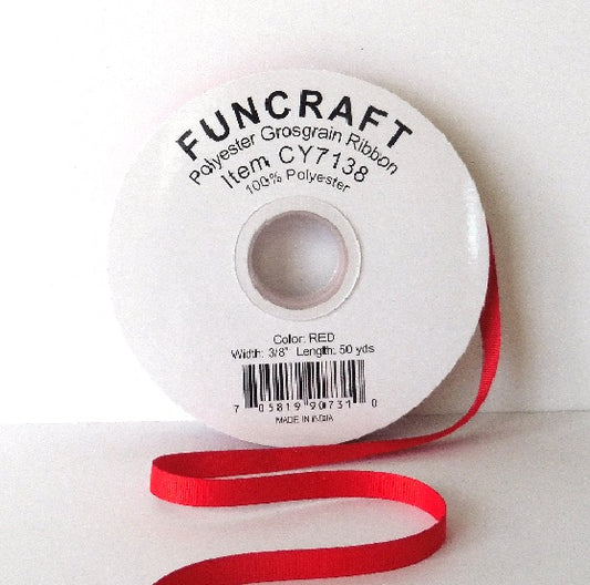 CY7138 - Funcraft 3/8" Grosgrain Ribbon