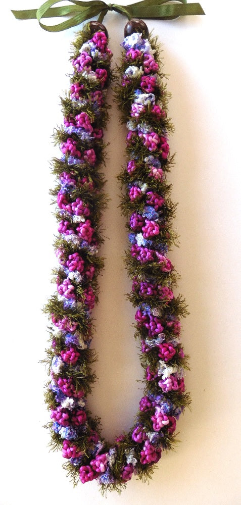 L011 - Deluxe Floral Rosebud w/ Kalina Crochet Lei