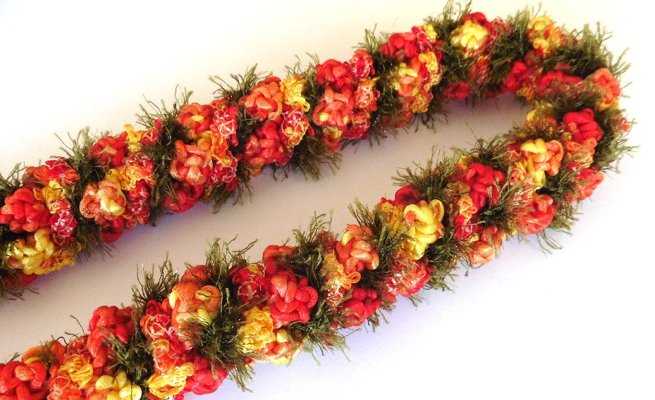 L011 - Deluxe Floral Rosebud w/ Kalina Crochet Lei