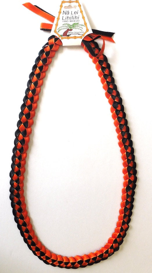 L020 -  Single Braided Ribbon Lei