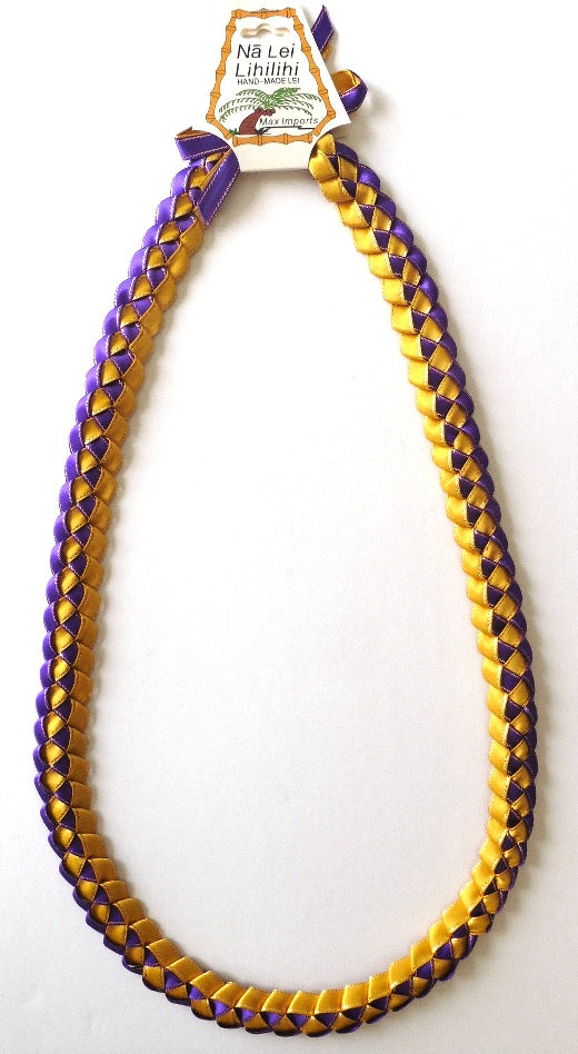 L020 -  Single Braided Ribbon Lei