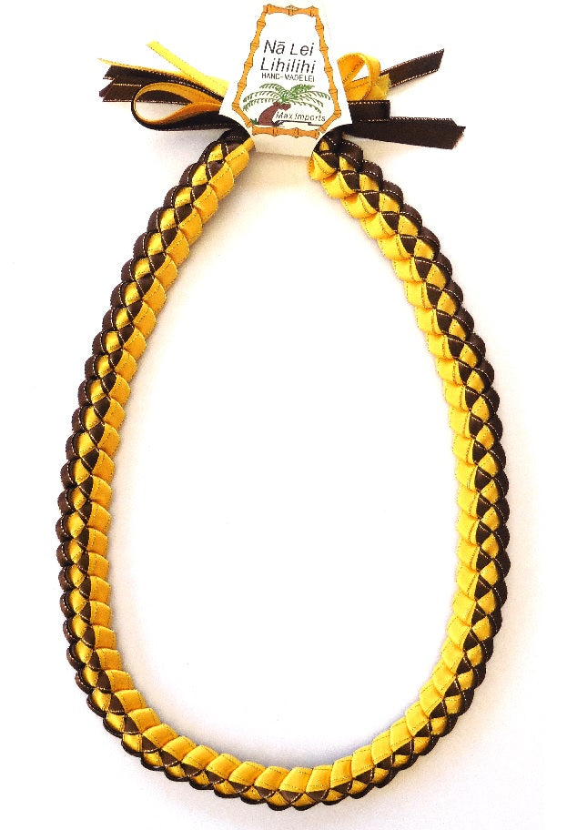 L025 - Deluxe Triple Ribbons Braided Lei