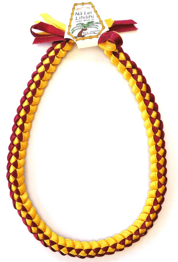 L025 - Deluxe Triple Ribbons Braided Lei