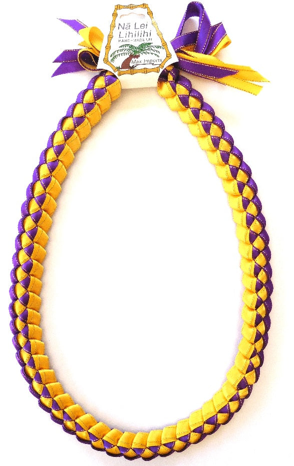 L025 - Deluxe Triple Ribbons Braided Lei