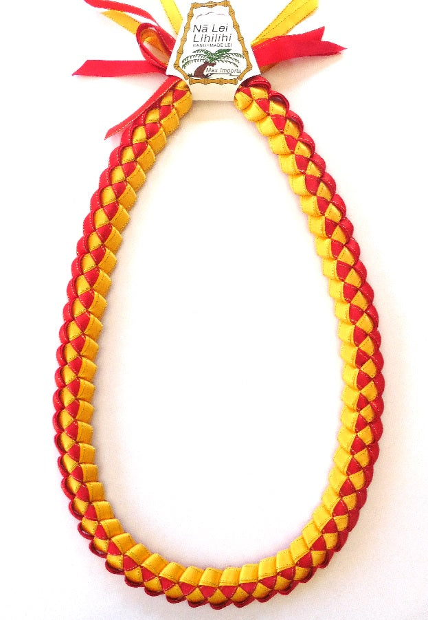 L025 - Deluxe Triple Ribbons Braided Lei