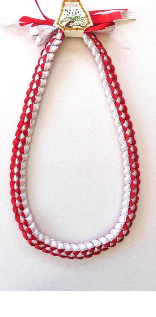 L025 - Deluxe Triple Ribbons Braided Lei