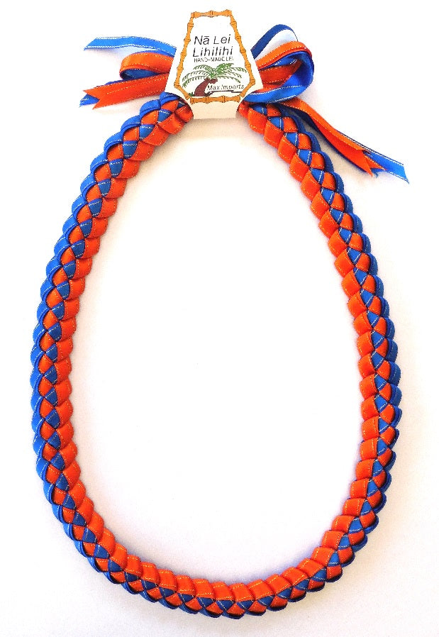 L025 - Deluxe Triple Ribbons Braided Lei