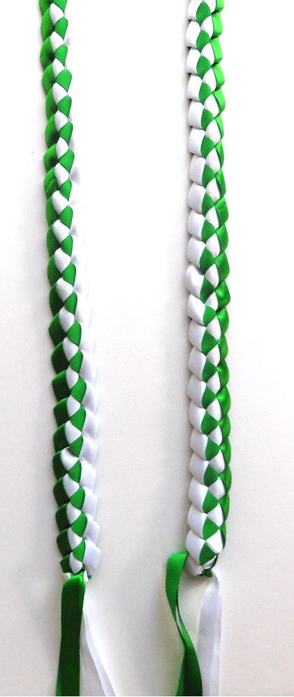 L030 - Double Ribbons Braided Long Lei