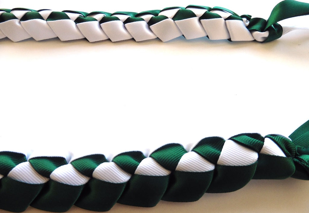 L030 - Double Ribbons Braided Long Lei