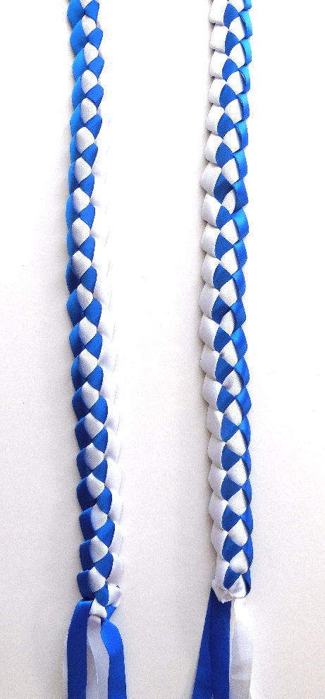 L030 - Double Ribbons Braided Long Lei