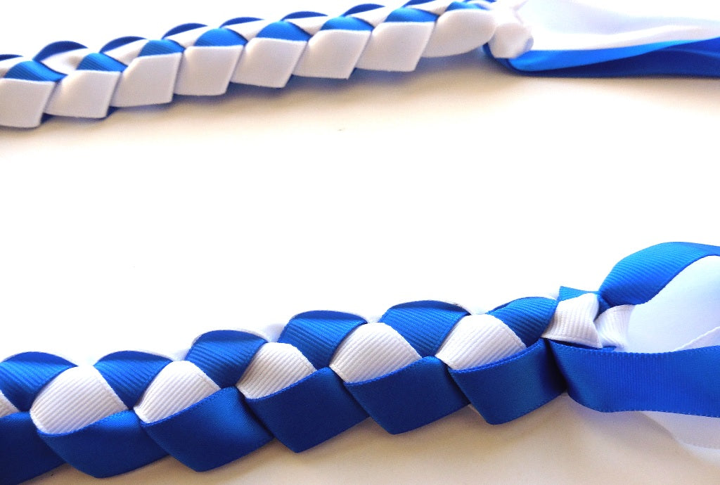 L030 - Double Ribbons Braided Long Lei