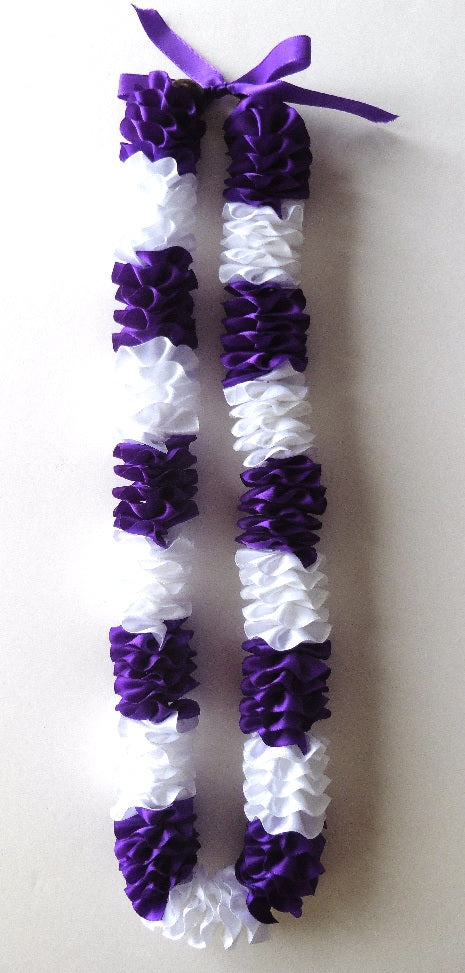 L069 - Plumeria Sectional Ribbon Lei