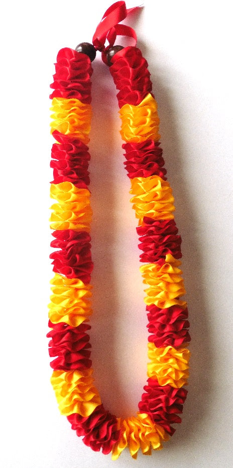 L069 - Plumeria Sectional Ribbon Lei