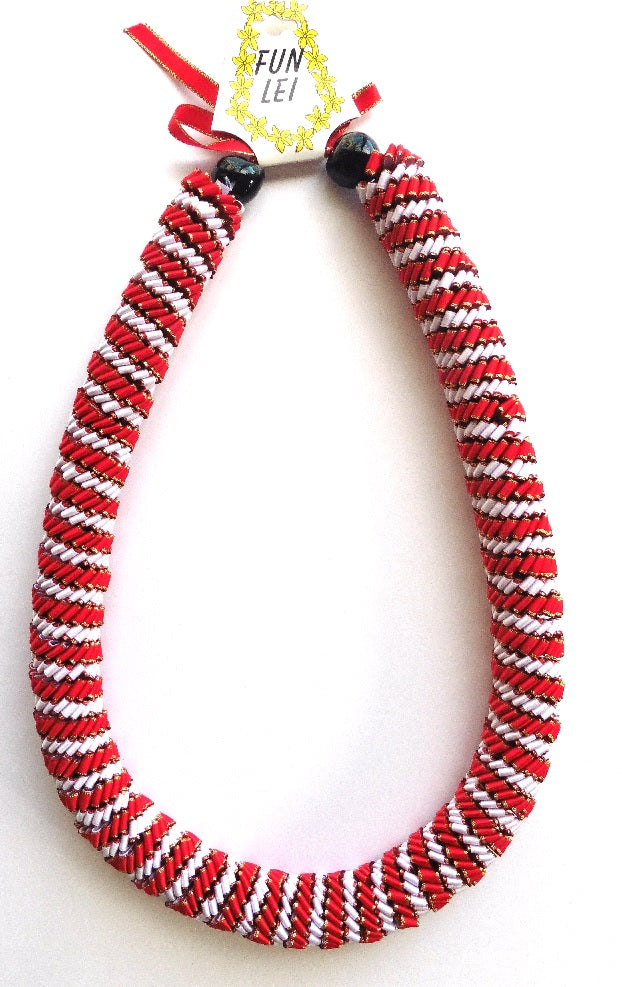 L070 - Deluxe spiral Ribbon Lei